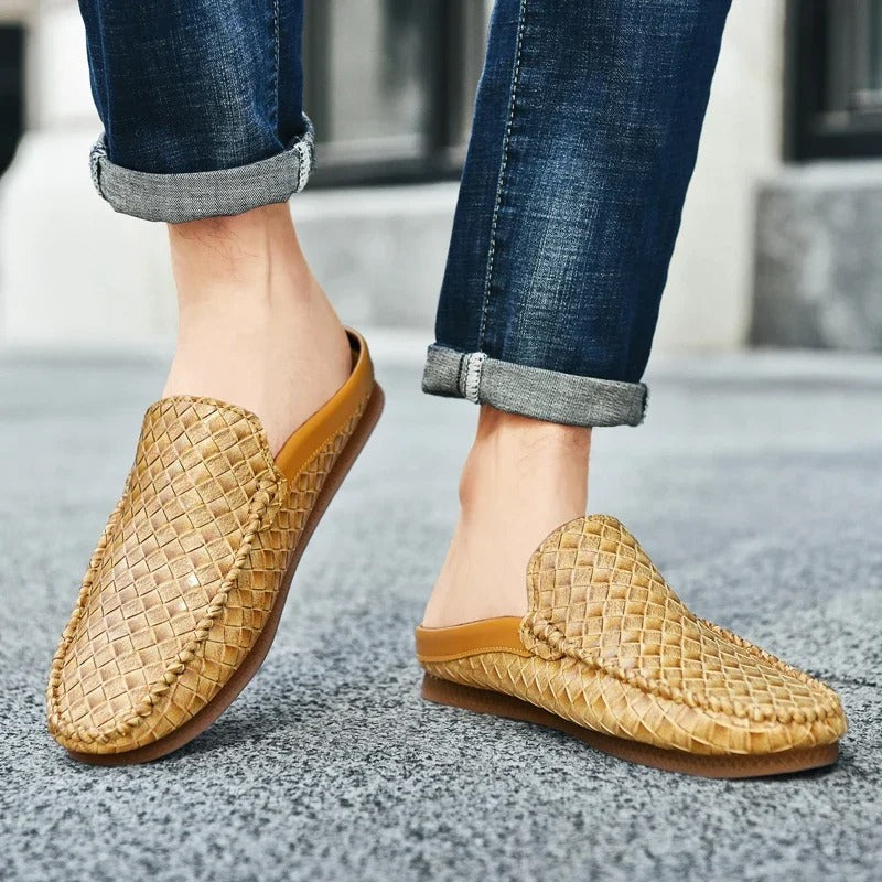 Efim | Mules Tipo Mocasín Sin Cordones Con Tejido Trenzado