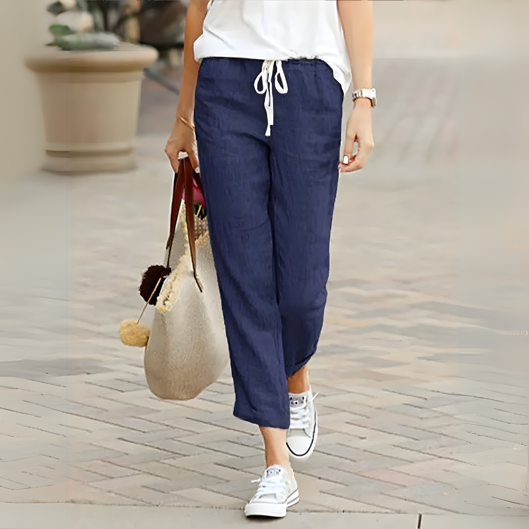 Izumi | Pantalones Cortos De Pierna Ancha Con Cordón