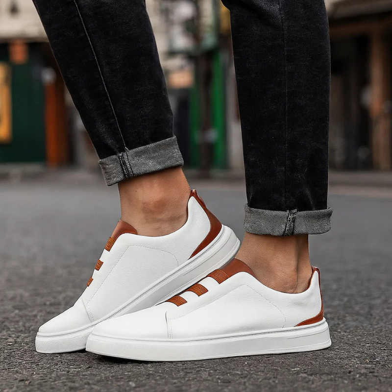 Geraldo | Zapatillas Casuales Sin Cordones Con Ribetes en Contraste