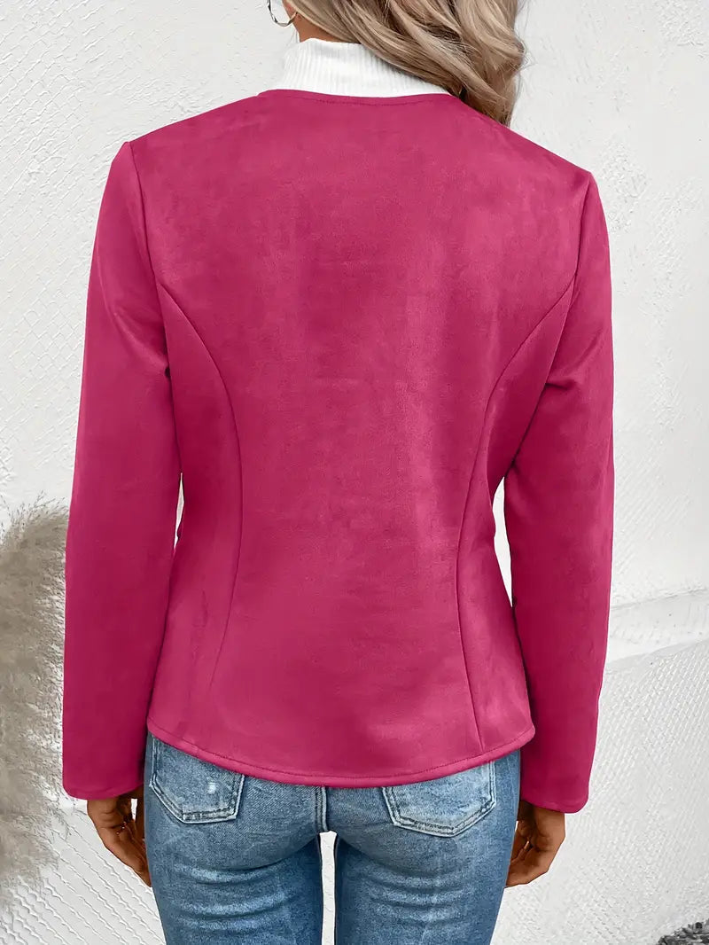 Roksana | Chaqueta Entallada de Manga Larga Con Cremallera