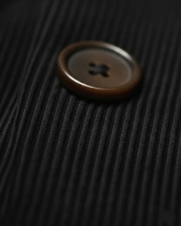 Eusebiu | Chaqueta De Pana Con Botones y Cuello Alto