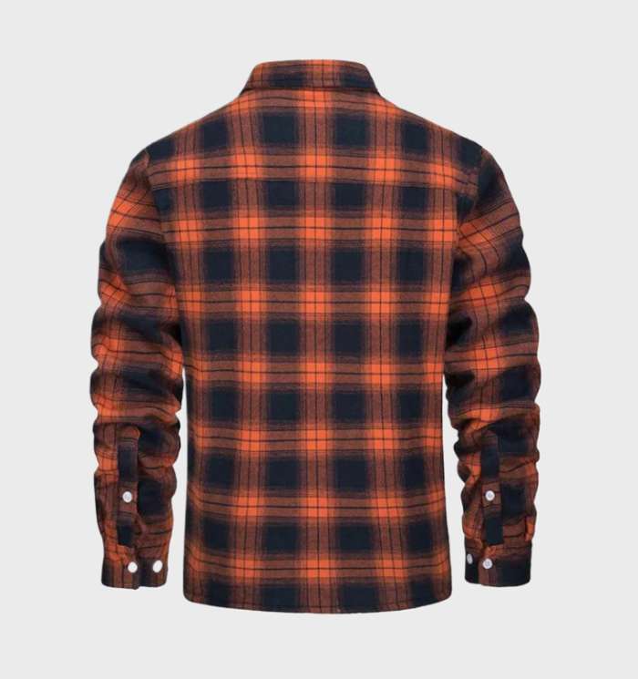 Malmo | Camisa Oversize a Cuadros Con Forro Polar Y Cierre Frontal Con Botones