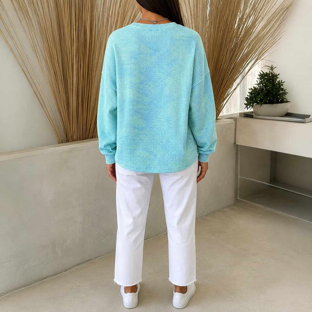 Theoyora | Sudadera Casual con Cuello Redondo