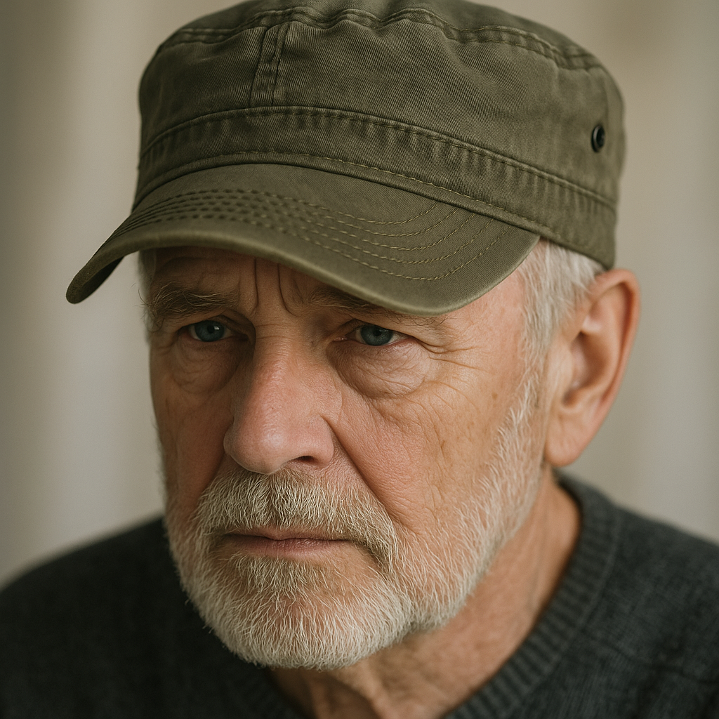 Manenti | Gorra De Cadete Estilo Militar Desgastada