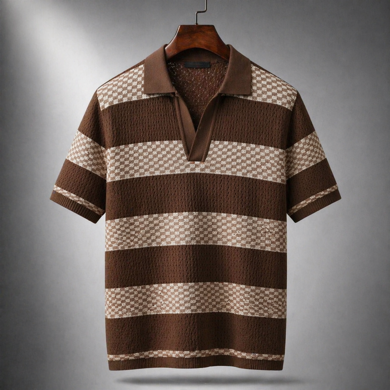 Leunard | Camiseta Polo De Manga Corta De Punto a Rayas