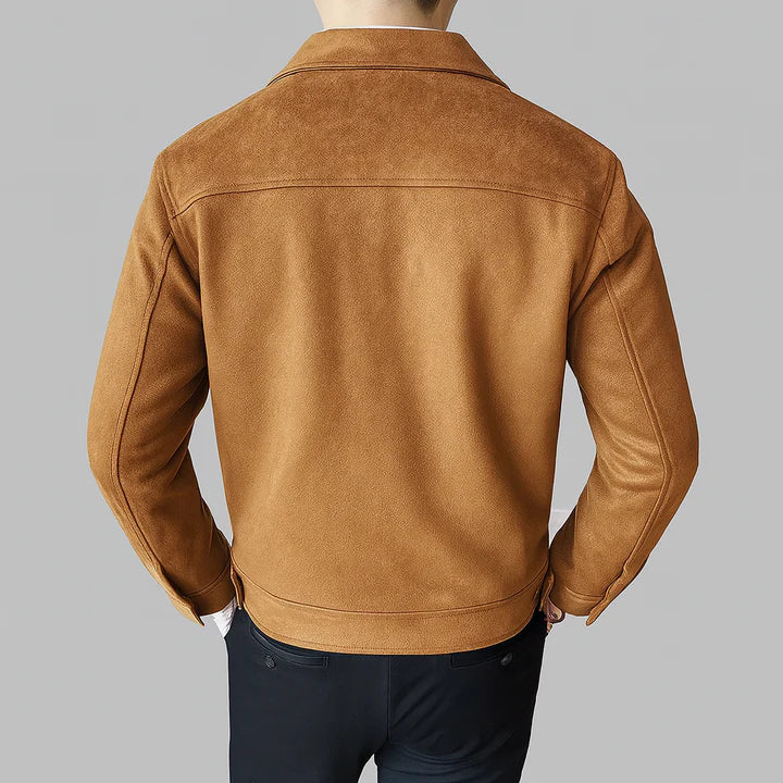 Davila | Chaqueta de Ante de Manga Larga