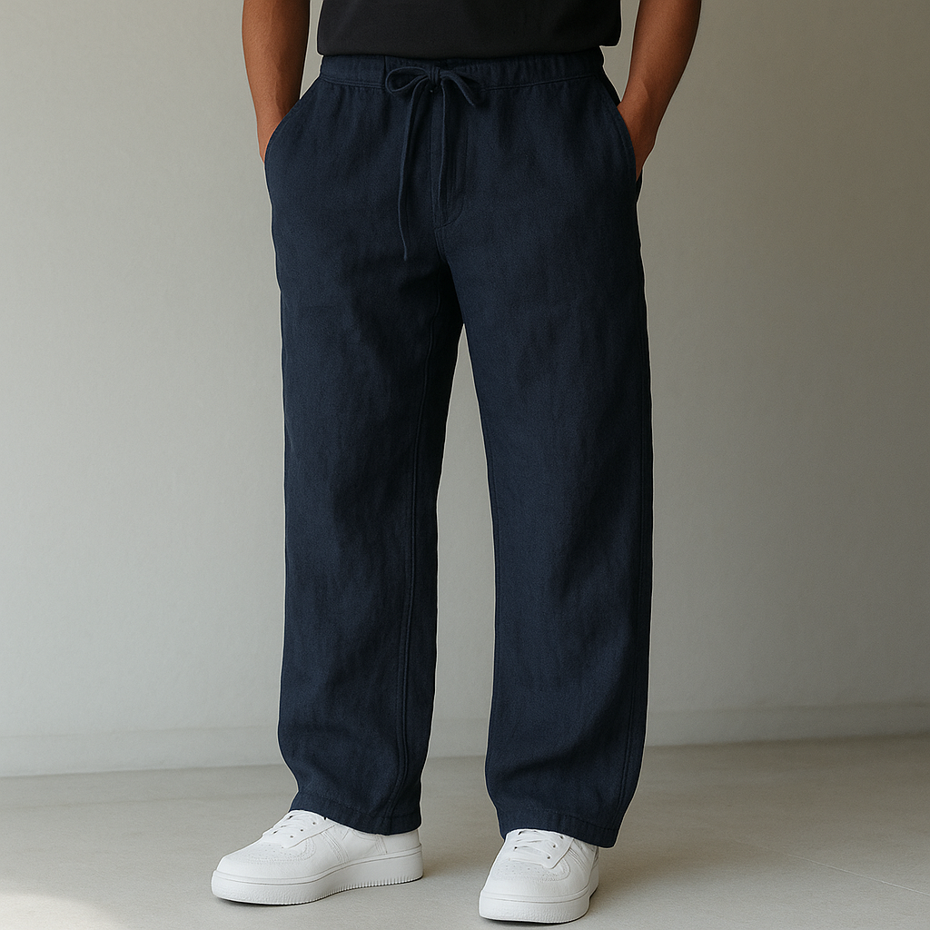Carrol | Pantalón Lino Hombre Cordón Casual