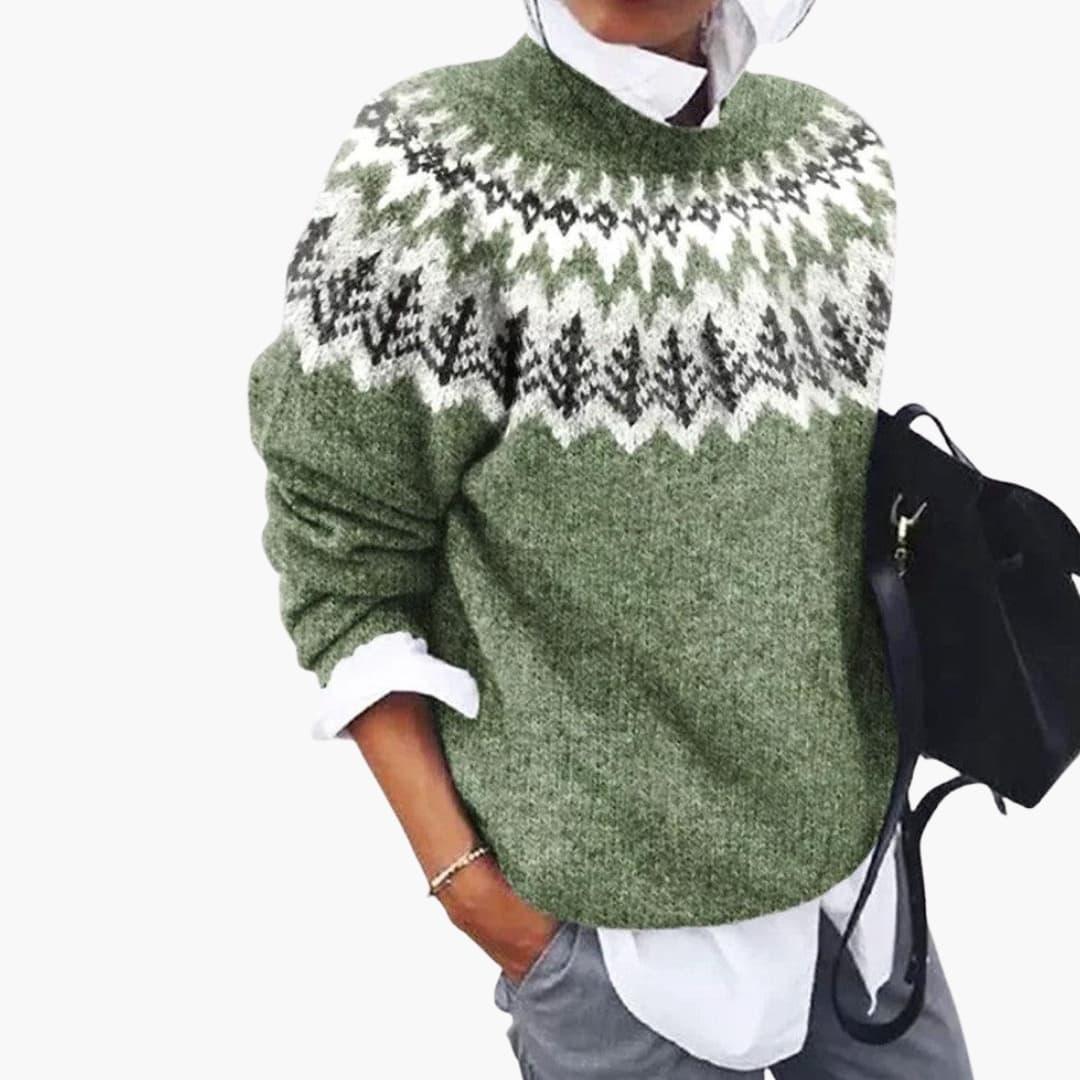 Winifred | Suéter con Patrón Fair Isle
