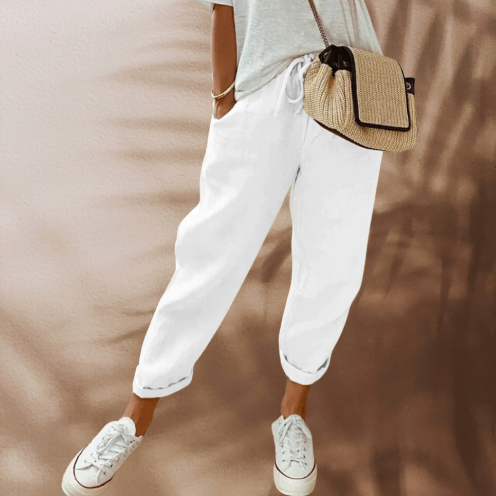 Zabrina | Pantalones Casual de Verano con Cinta