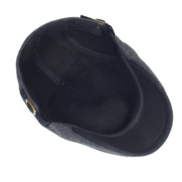 Imre - Gorra Plana Ajustable Con Diseño en Espiga