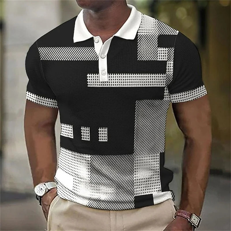 Delbert | Polo De Manga Corta Con Estampado Geométrico
