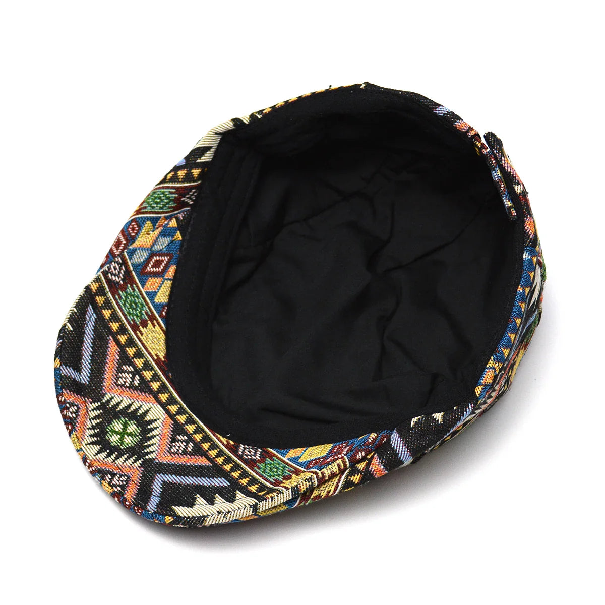 Juraj - Gorra Plana De Varios Paneles Con Estampado Geométrico