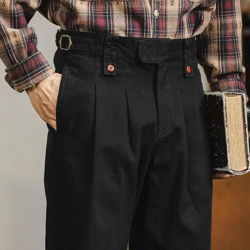 Inglis | Pantalón Recto Con Pinzas y Bolsillos