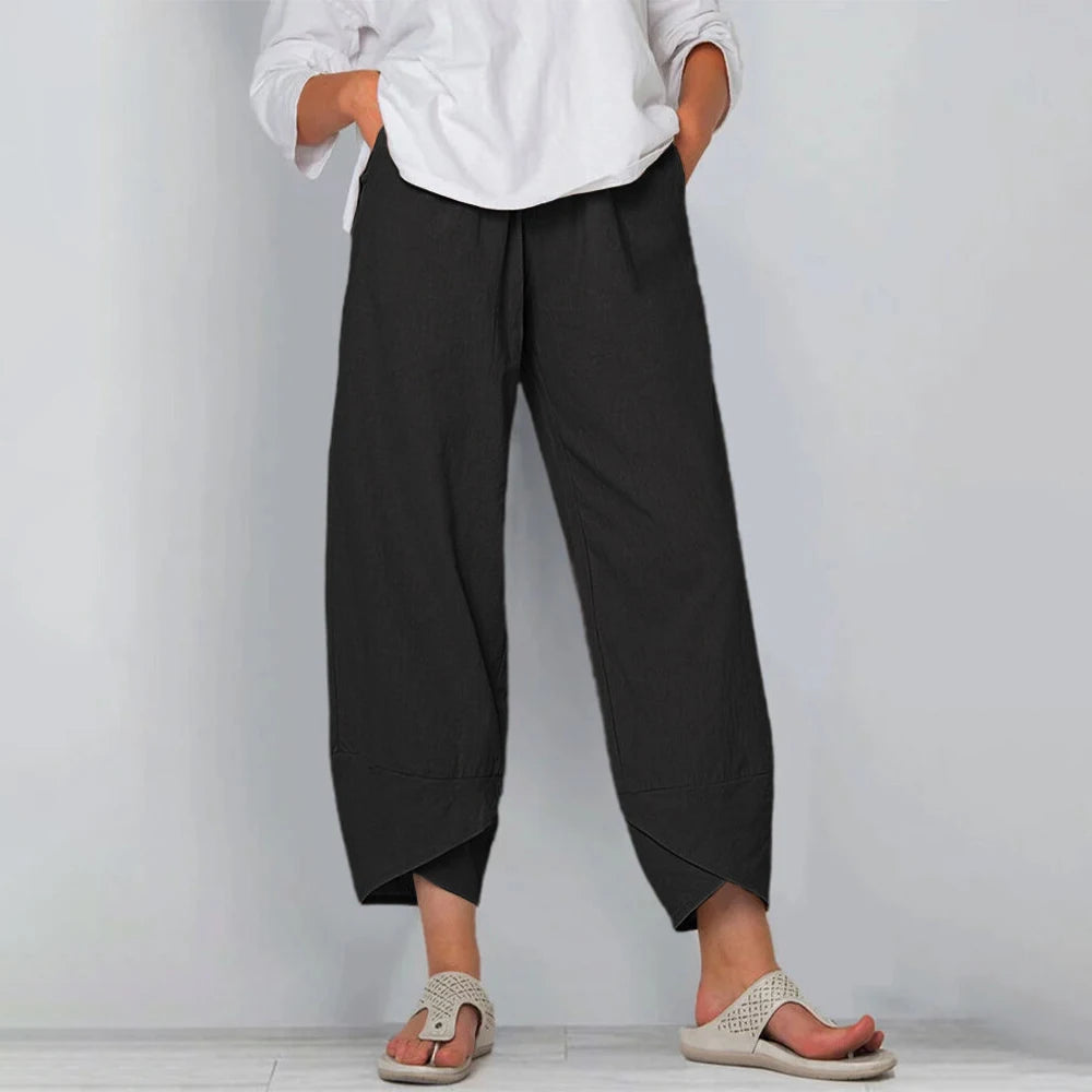 Matylda | Pantalones Cortos de Pierna Ancha