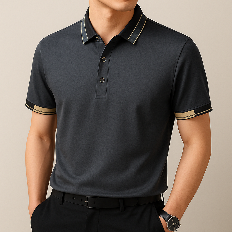 Ardalion | Polo de manga Corta con Cuello en Contraste