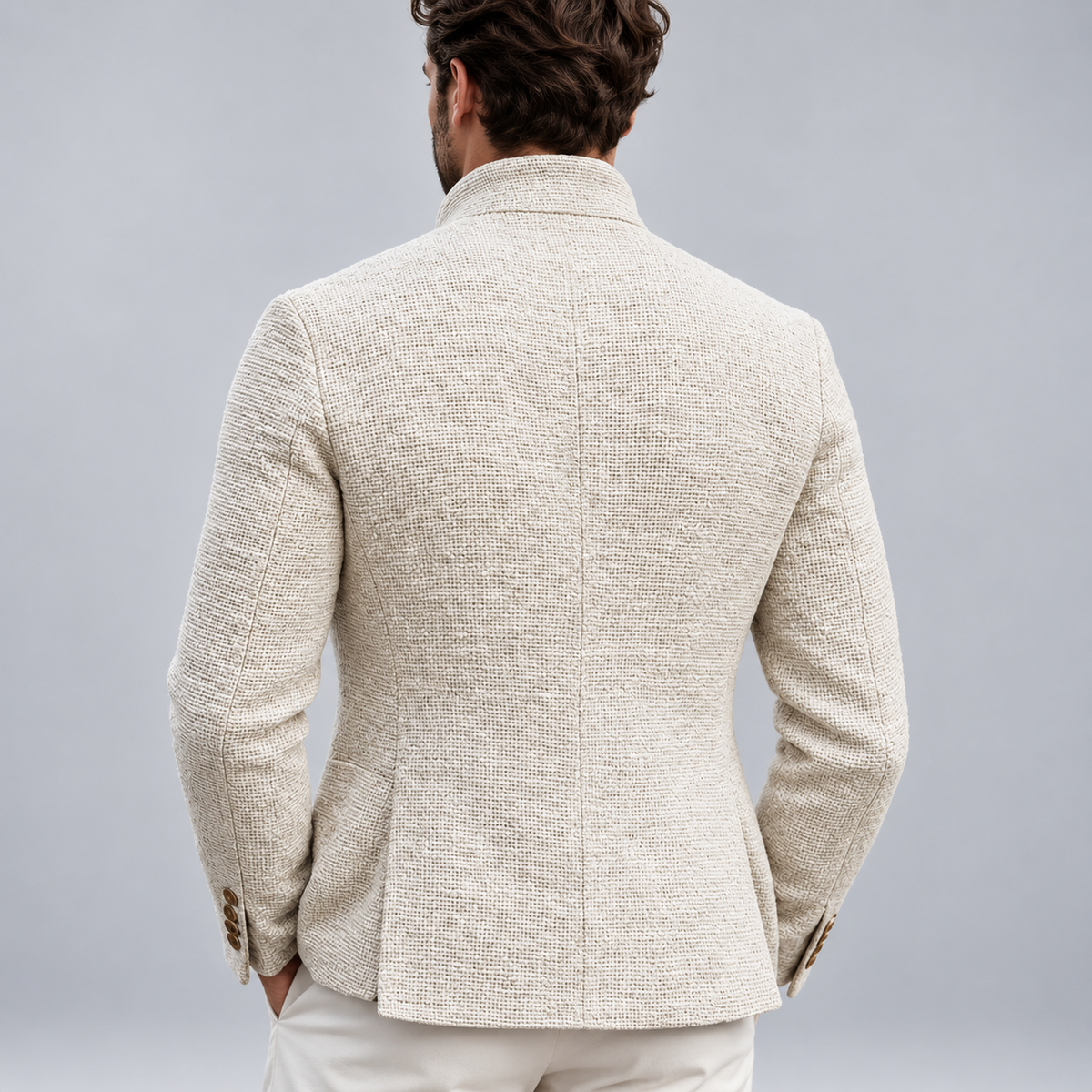 Leone | Blazer Texturizado con Cuello Alto