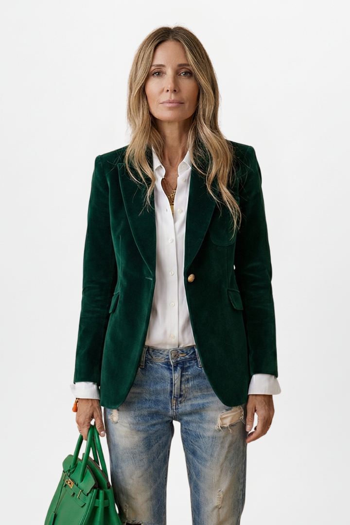 Laurinetta | Blazer estructurado con corte profundo