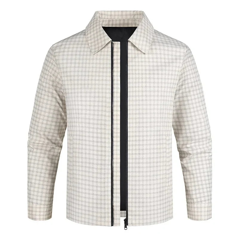 Graeme | Chaqueta de Cuadros con Cremallera