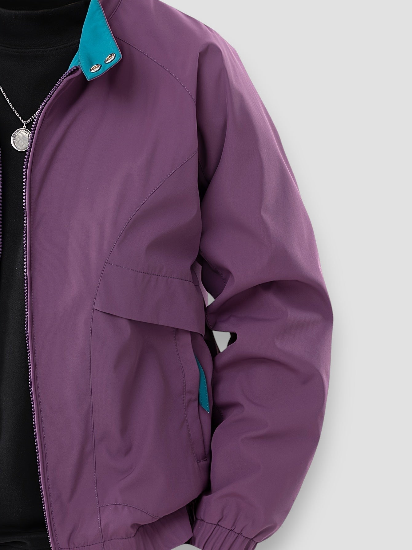 Mason | Chaqueta Casual con Cremallera y Cuello Alto