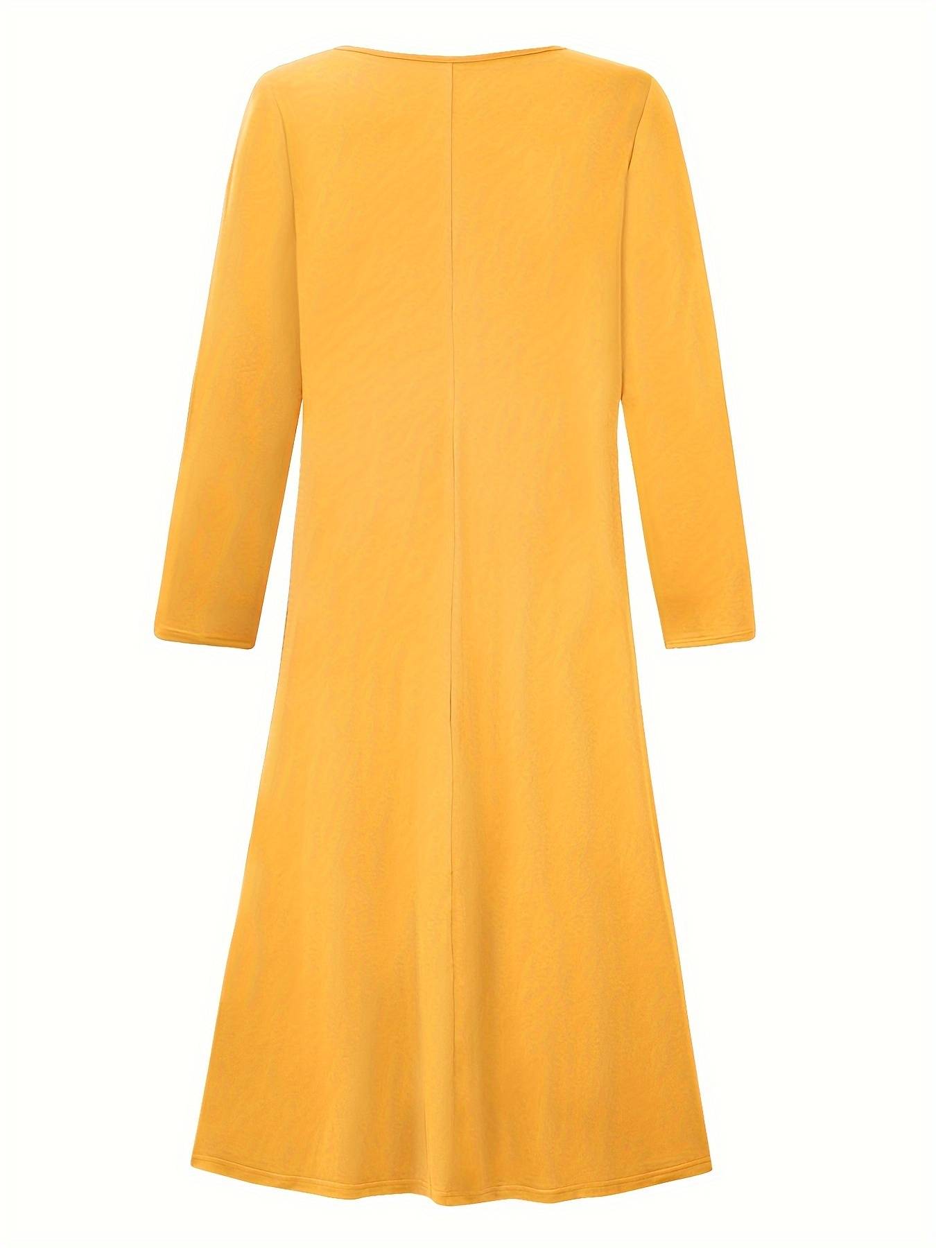 Imethma | Vestido MIDI Con Cuello en V Y Botones, Varios Colores