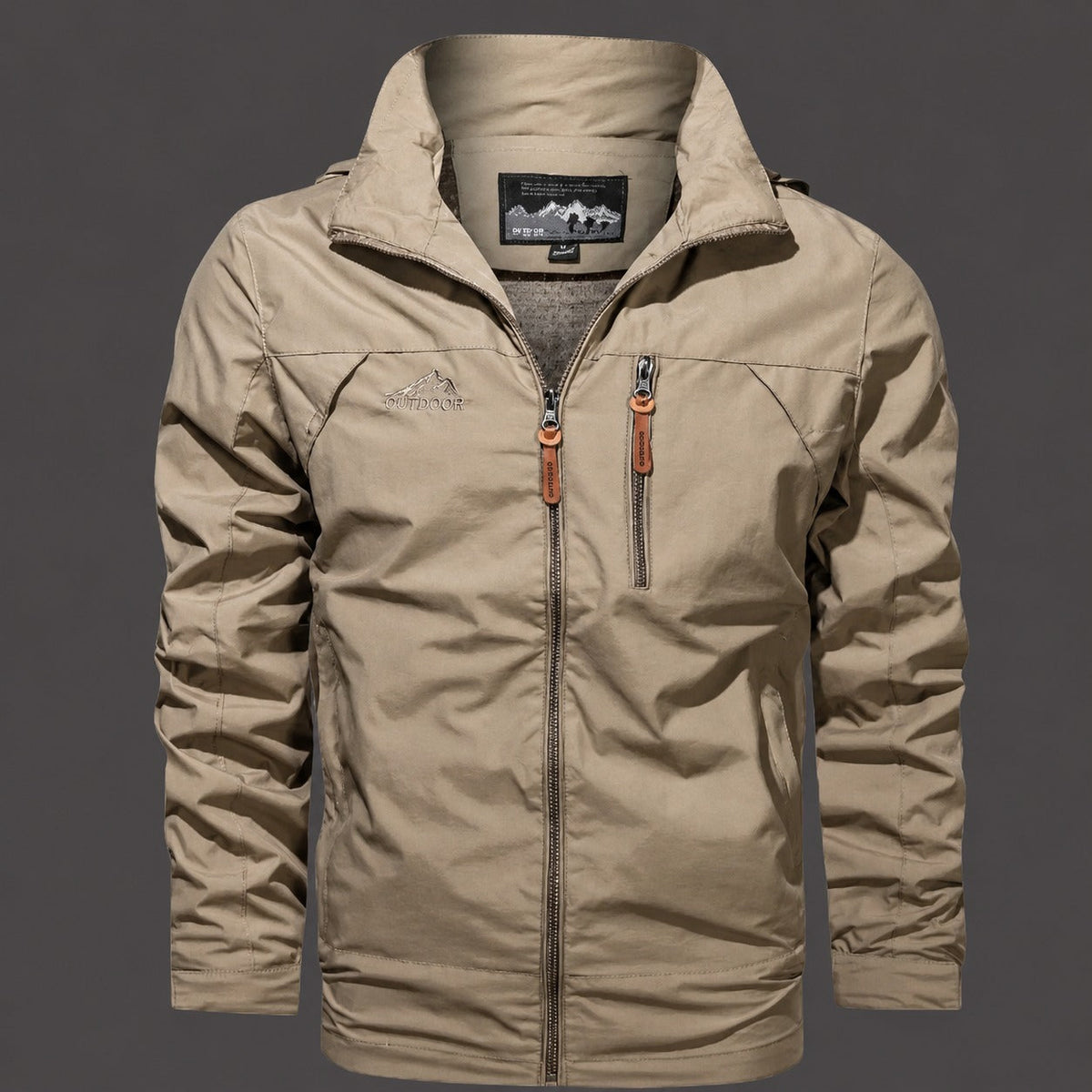 Arie | Chaqueta con Cuello Alto y Bolsillos con Cierre