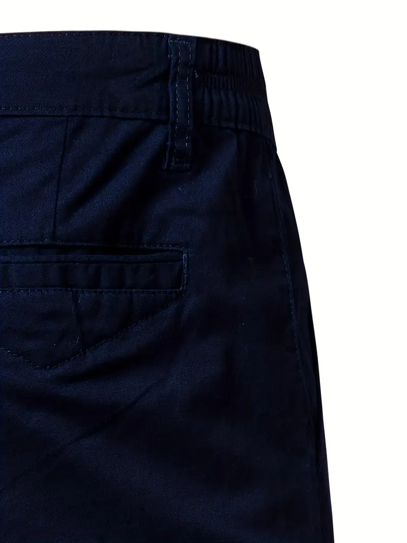 Baird - Pantalones Cortos Informales de Algodón Con Cintura Elástica