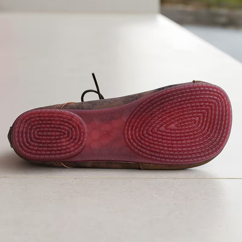 Brigiluxa | Zapatos cómodos con cuña baja y cordones