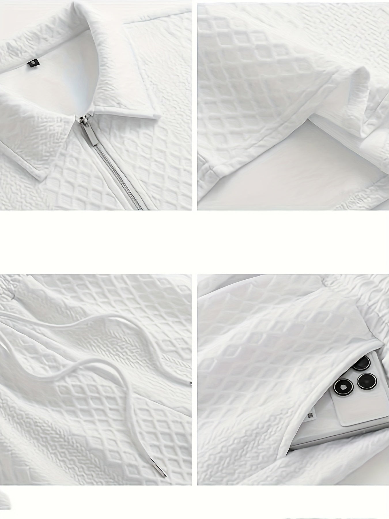 Francisco | Conjunto de Polo y Pantalones Cortos Con Textura