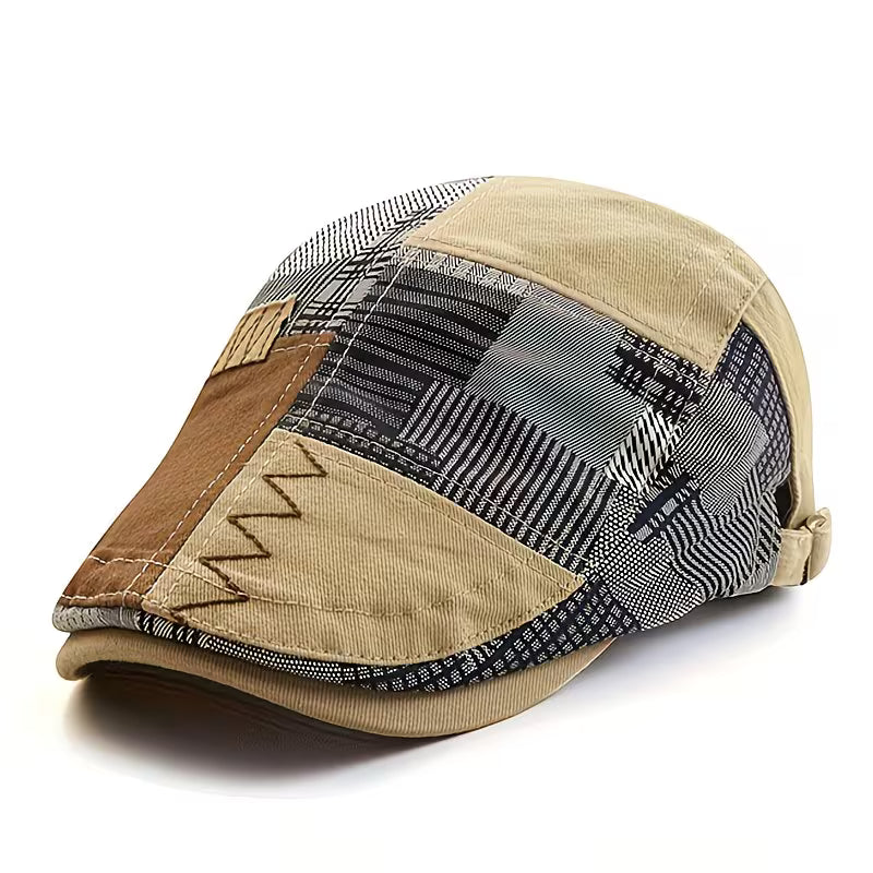 Girma | Gorra plana Ajustable con Diseño de Patchwork