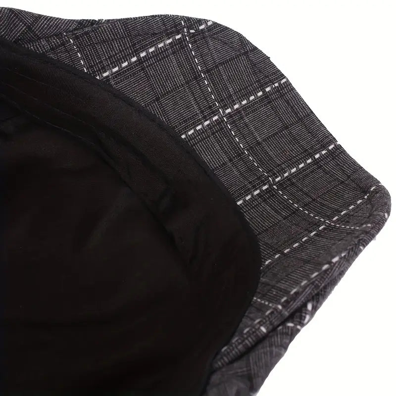 Checklyn | Gorra Plana a Cuadros Estilo Informal