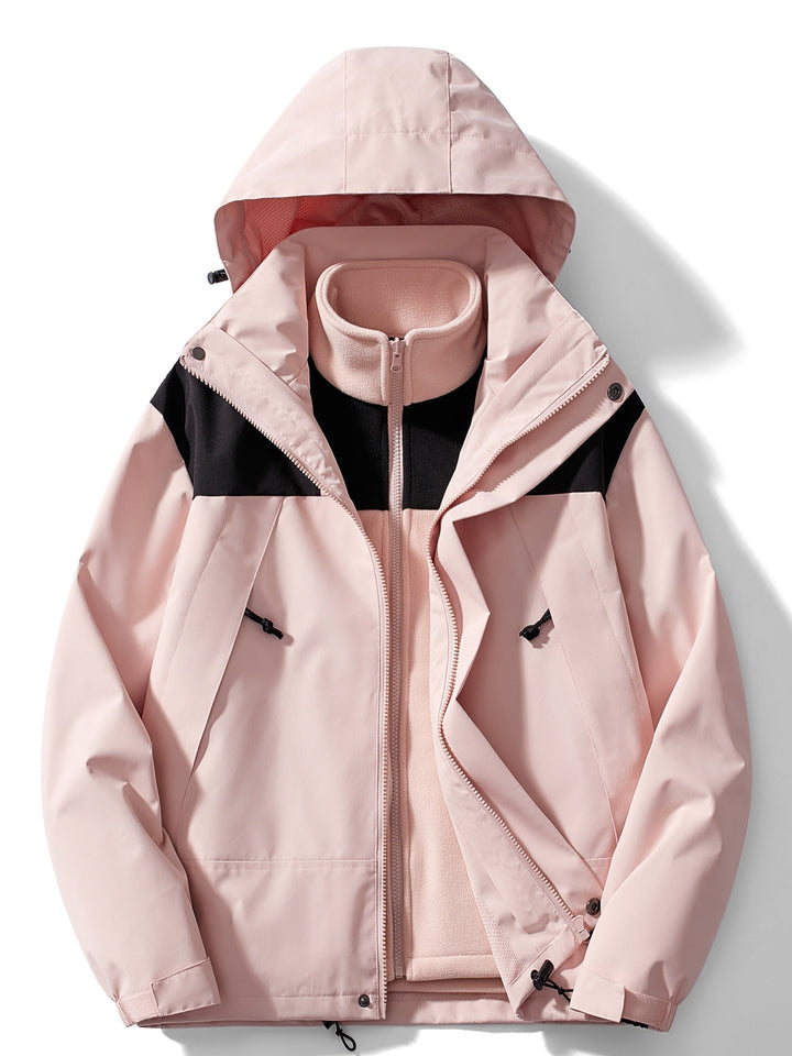 Jerome | Chaqueta con Capucha y Paneles Contrastantes