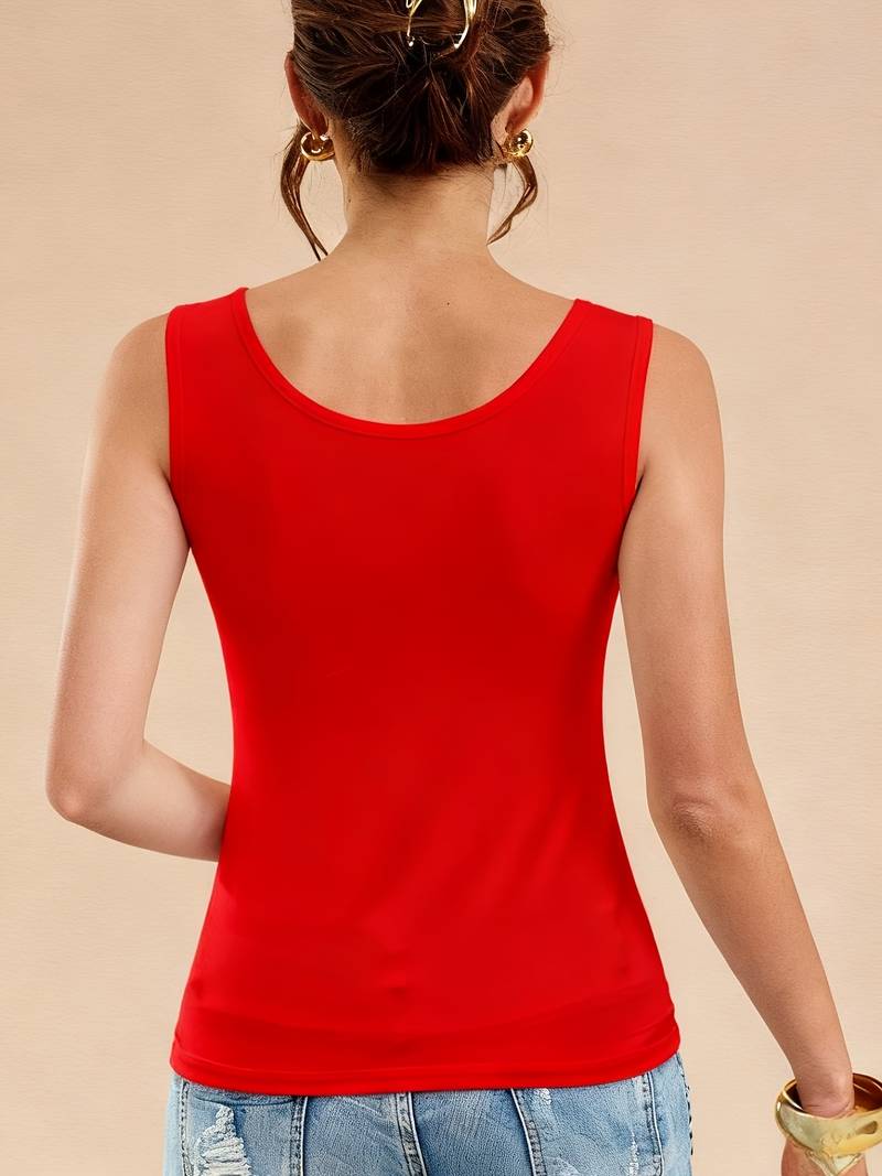 Bertille | Camiseta Sin Mangas Con Cuello Cuadrado De Encaje