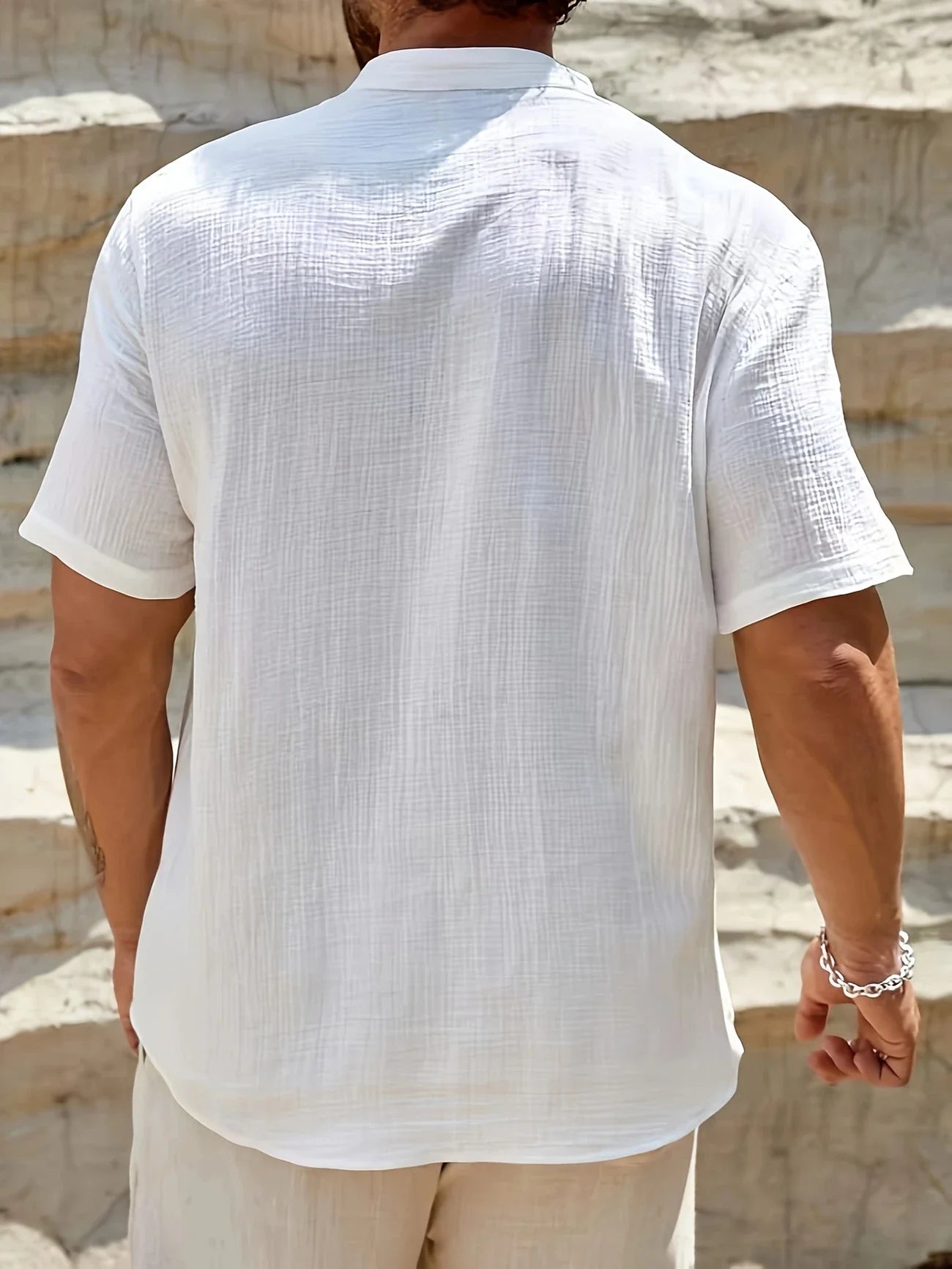 Sancho | Camisa Manga Corta Cuello Mao