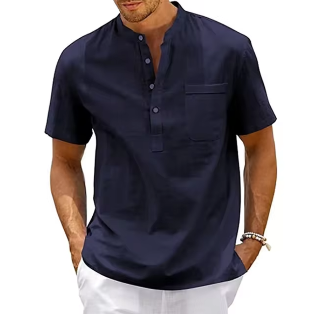 Giovani | Camisa Manga Corta Cuello Abotonado