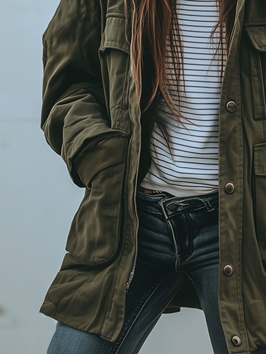 Naelani | Chaqueta Utilitaria con Capucha