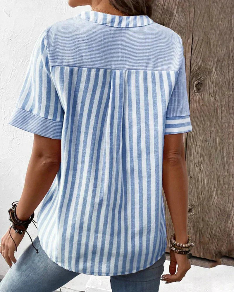 Lilly - Blusa De Rayas Suaves