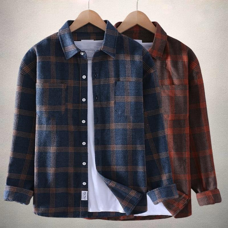 Wolf | Camisa De Manga Larga a Cuadros Con Botones