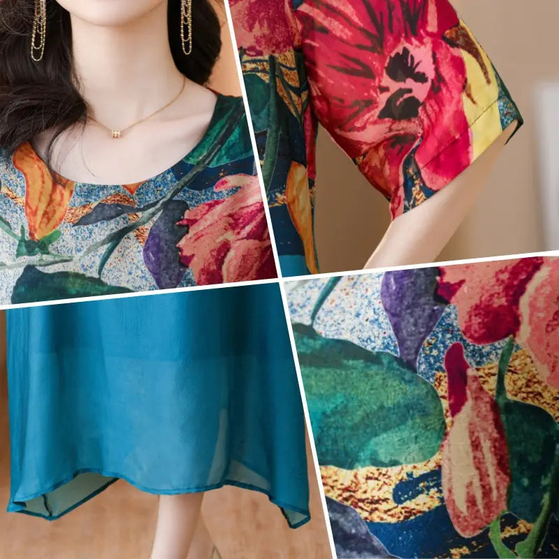 Debby | Vestido Recto midi con Estampado Floral