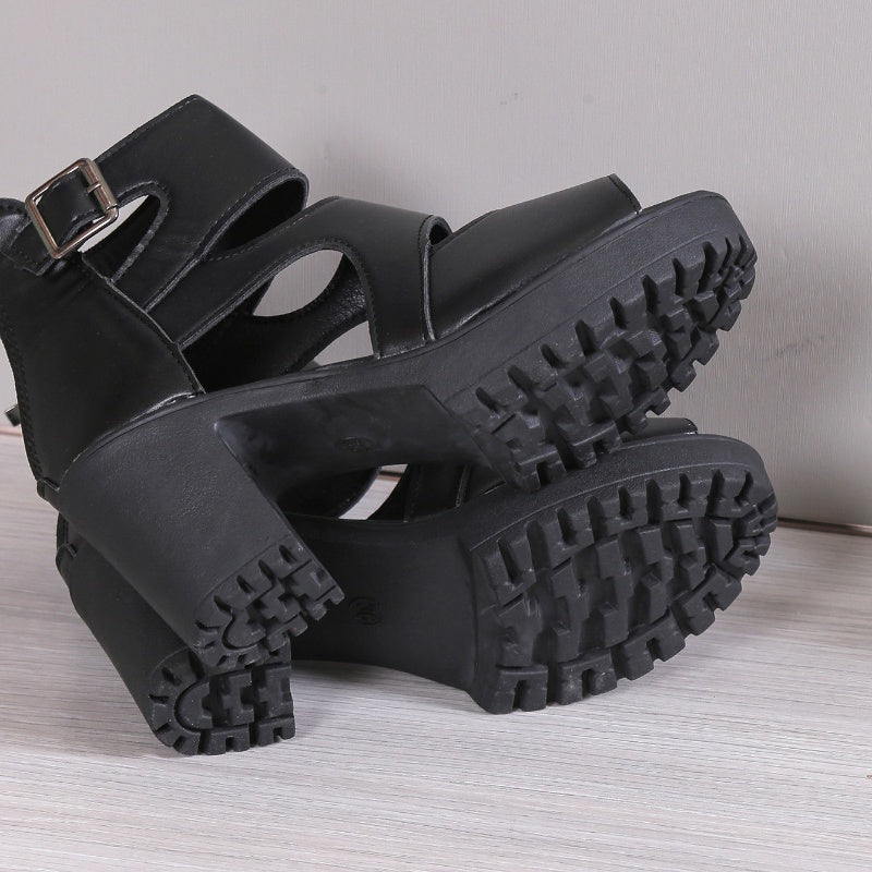 Valasia | Sandalias De Tacón Con Aberturas