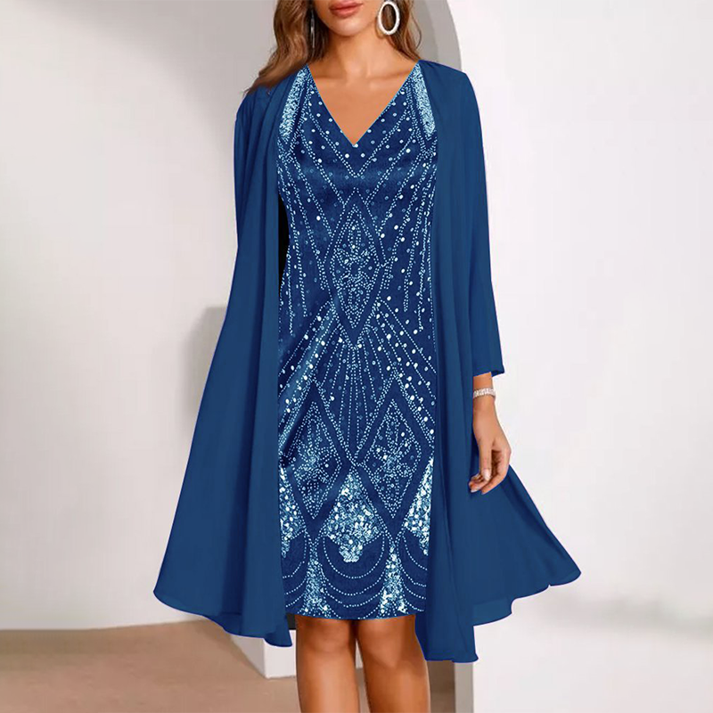 Kamla | Vestido Brillante De Escote En V