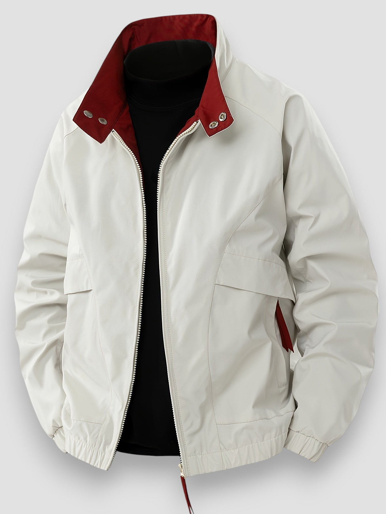 Mason | Chaqueta Casual con Cremallera y Cuello Alto