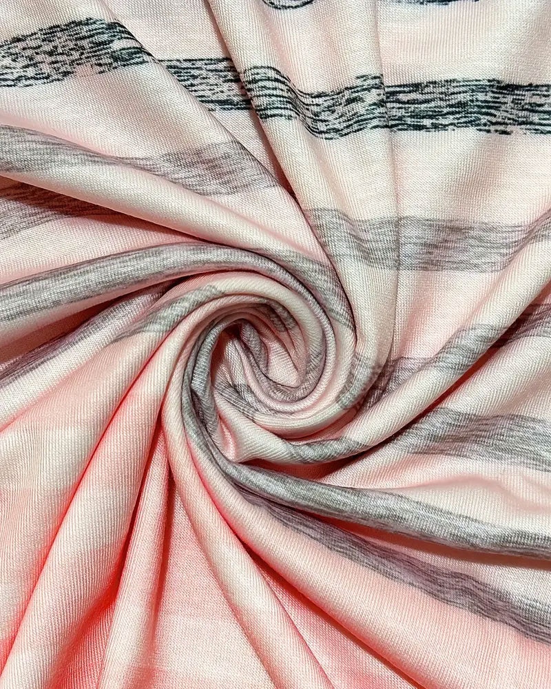 Kellie | Camiseta de Manga Corta Con Cuello Redondo a Rayas