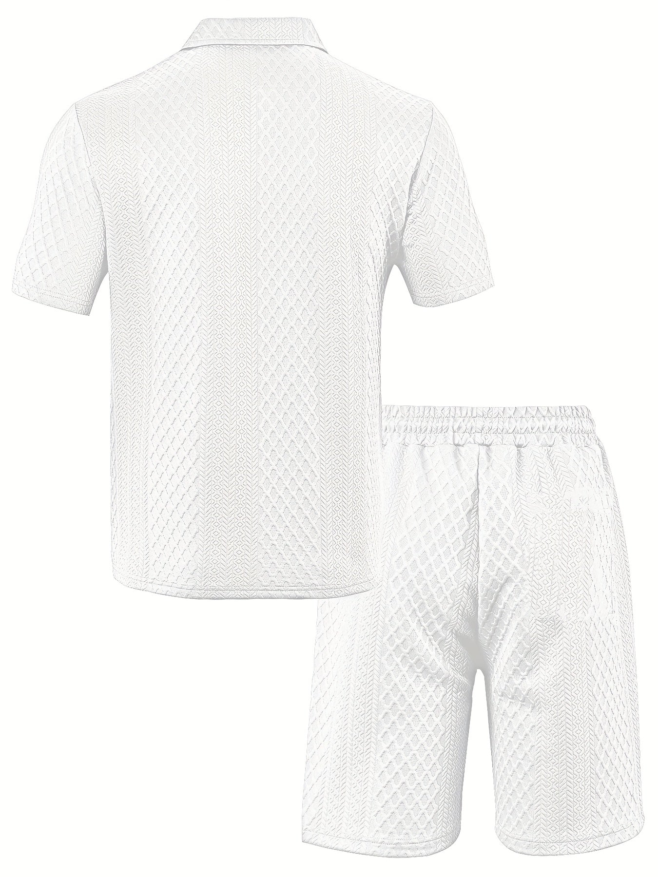 Francisco | Conjunto de Polo y Pantalones Cortos Con Textura
