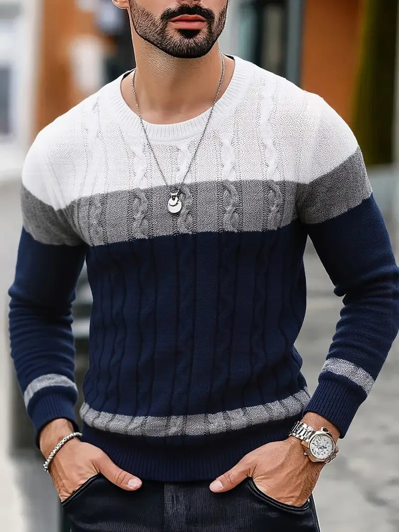 Watkins | Suéter De Punto Cuello Redondo Color Block