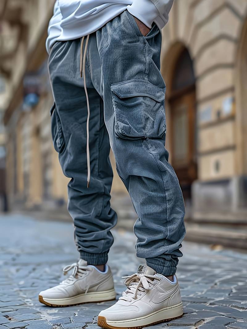 Baruch | Pantalones Cargo Con Cordón en la Cintura y Bolsillos