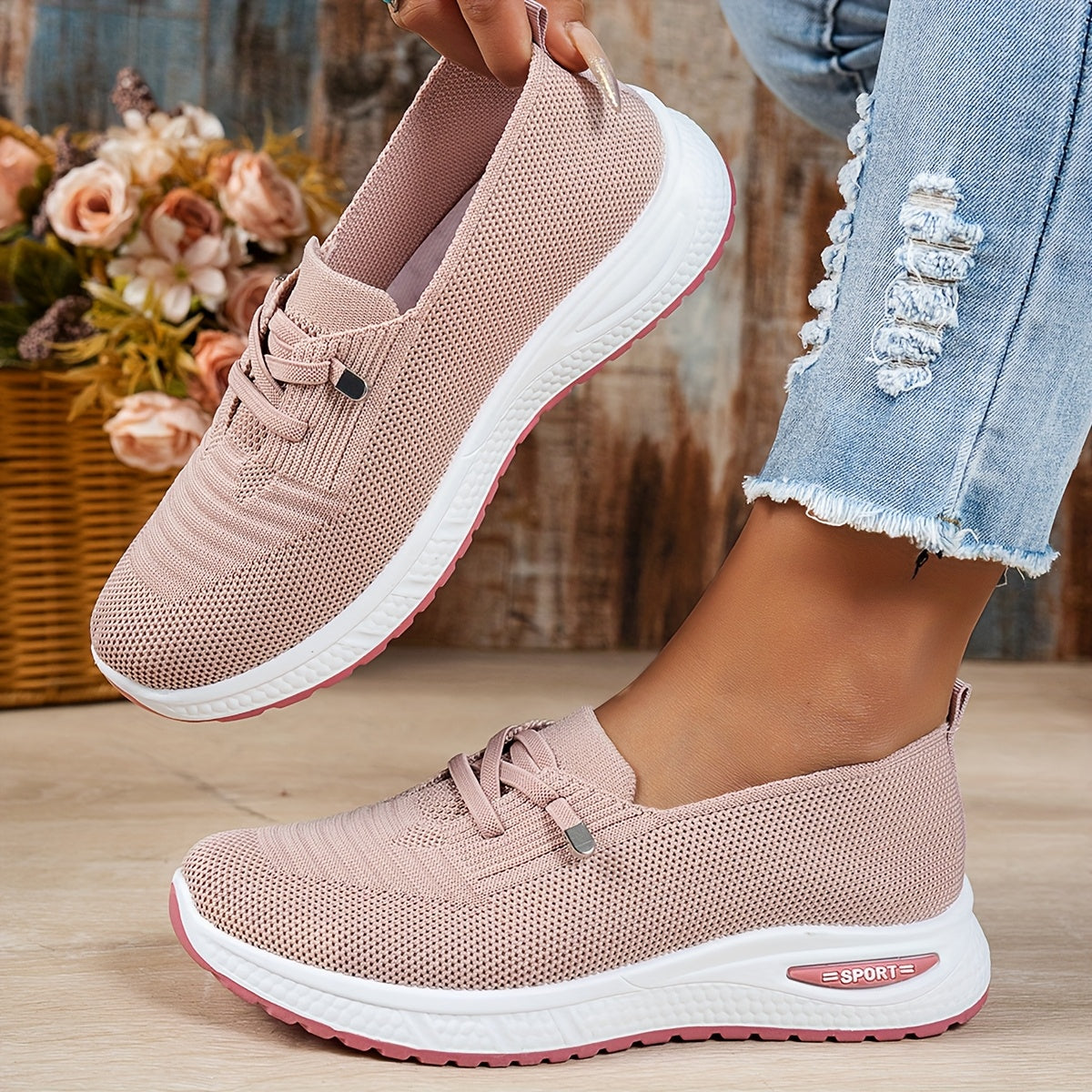 Olympe | Zapatillas Slip-On Tejido Ligero Suela Flexible
