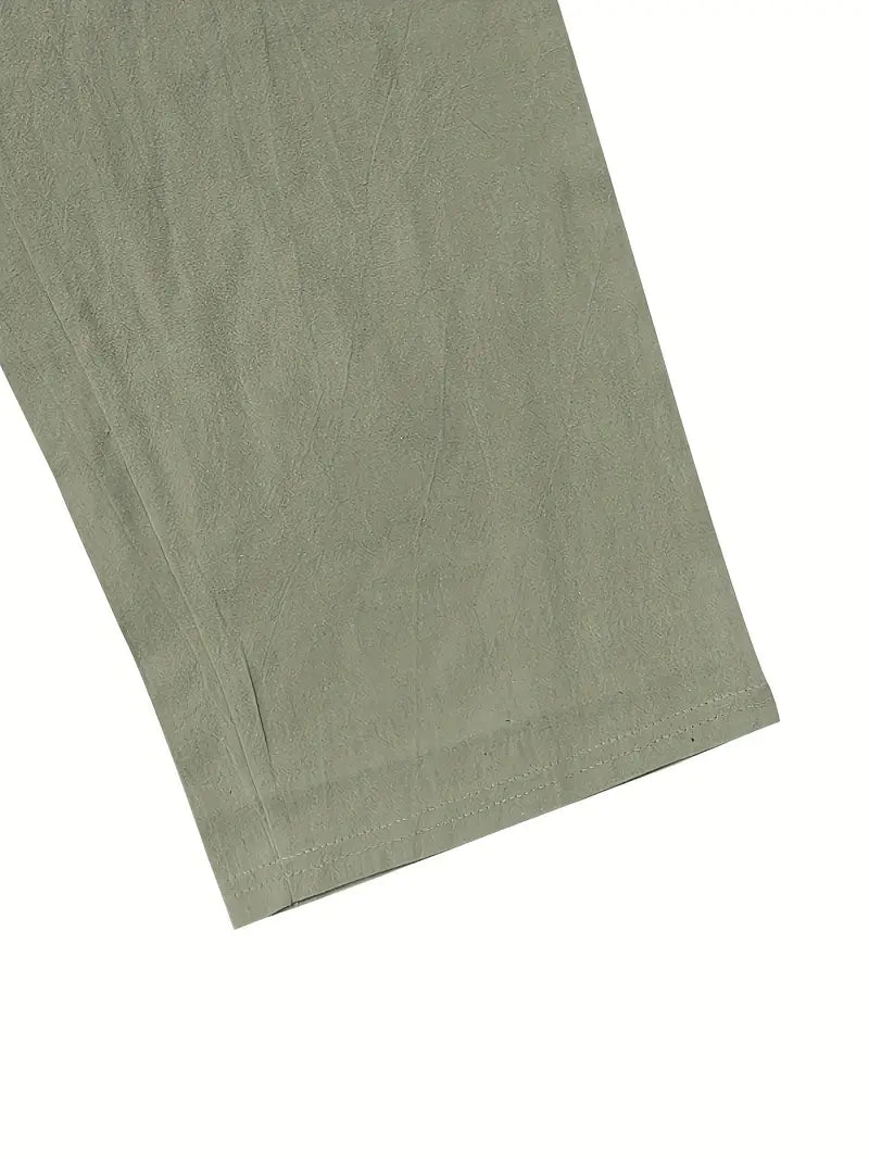 Babaev | Pantalones Anchos de Lino Con Cordón