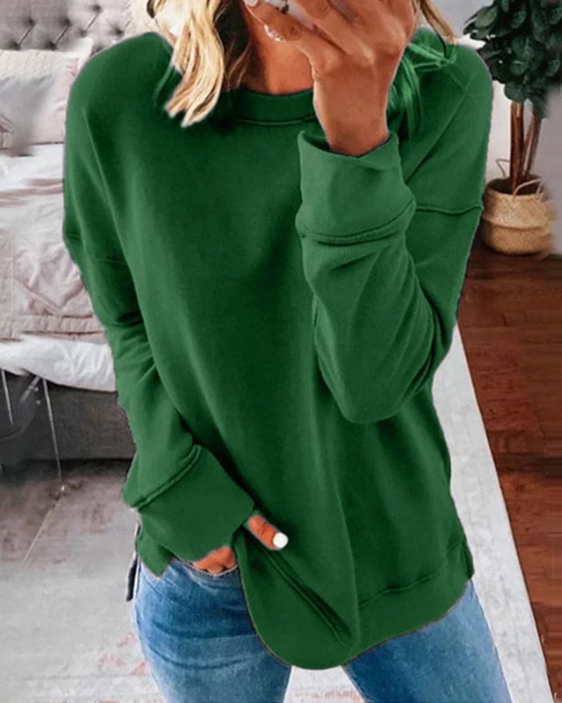 Gilda | Sudadera con Cuello Redondo y Mangas Largas