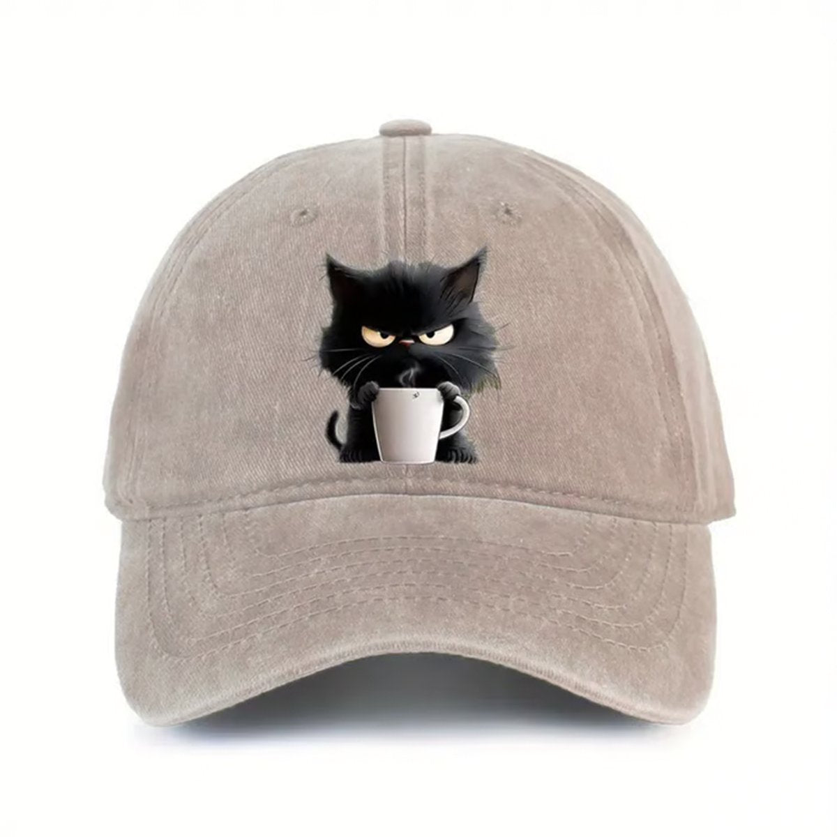 Malenia | Gorra Gato Estampado Vintage Algodón