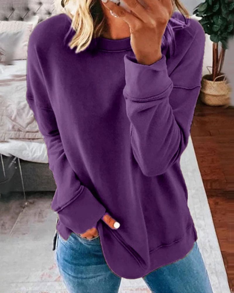 Gilda | Sudadera con Cuello Redondo y Mangas Largas